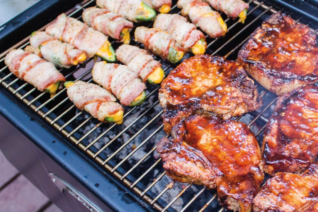 Pork Chops on Meadow Creek PG25 Patio Grill
